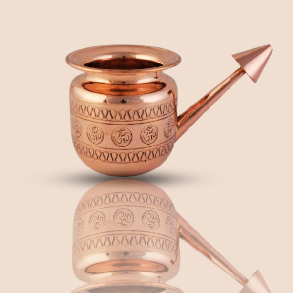 Copper Om Engraved Jal Neti Pot